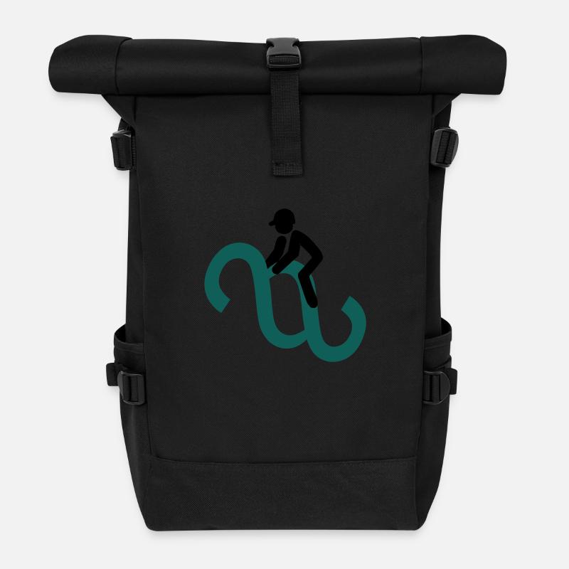 Paragraphenreiter Color - Rolltop Rucksack - Schwarz