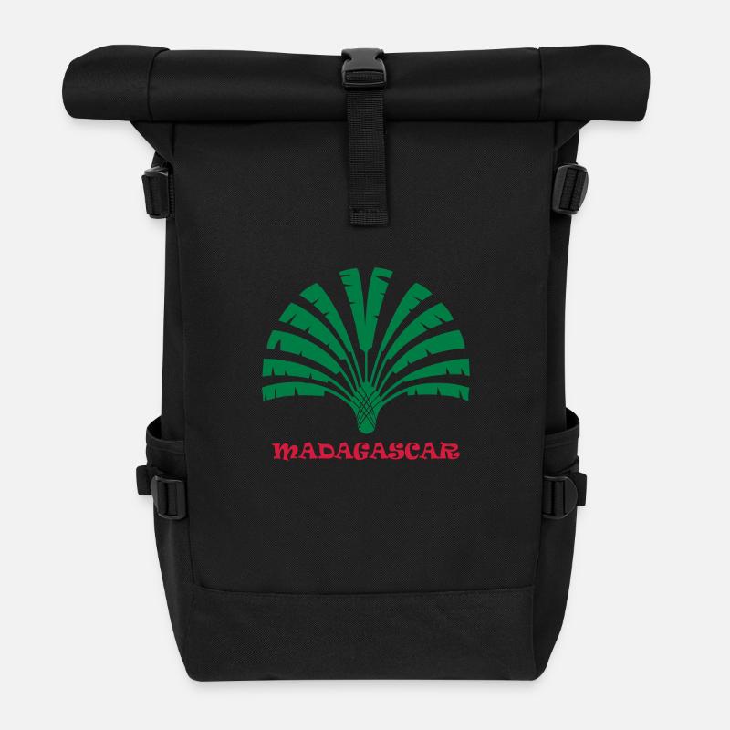 ravinala - Sac à dos roll top - noir