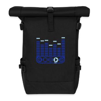 music_player_1_f2 - Rolltop Rucksack - Schwarz - Vorne