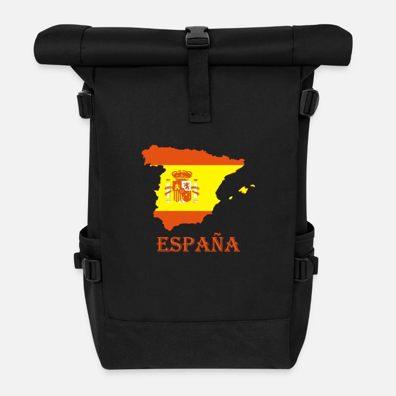 España - Rolltop Rucksack - Schwarz