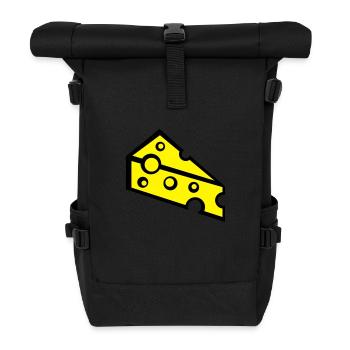 cheese_t2 - Rolltop Rucksack - Schwarz - Vorne