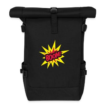 boom___f3 - Roll Top Backpack - black - Front