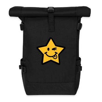 Star - Roll Top Backpack - black - Front