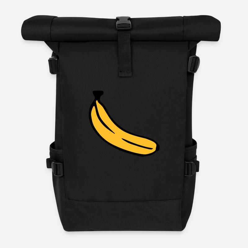 Banane - Rolltop Rucksack - Schwarz