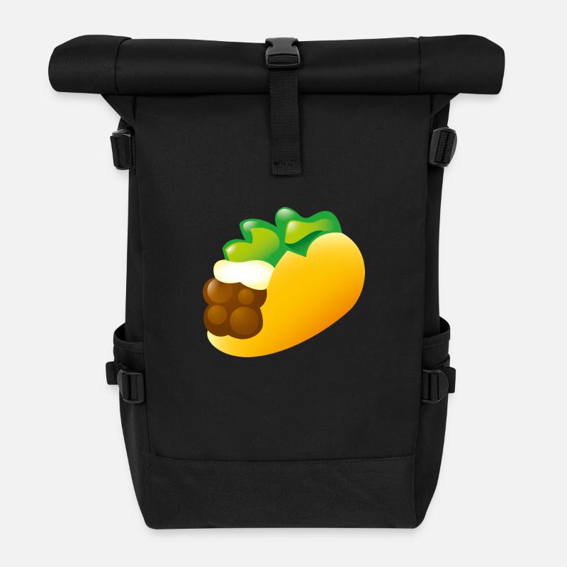 Smiley Tacco - Rolltop Rucksack - Schwarz