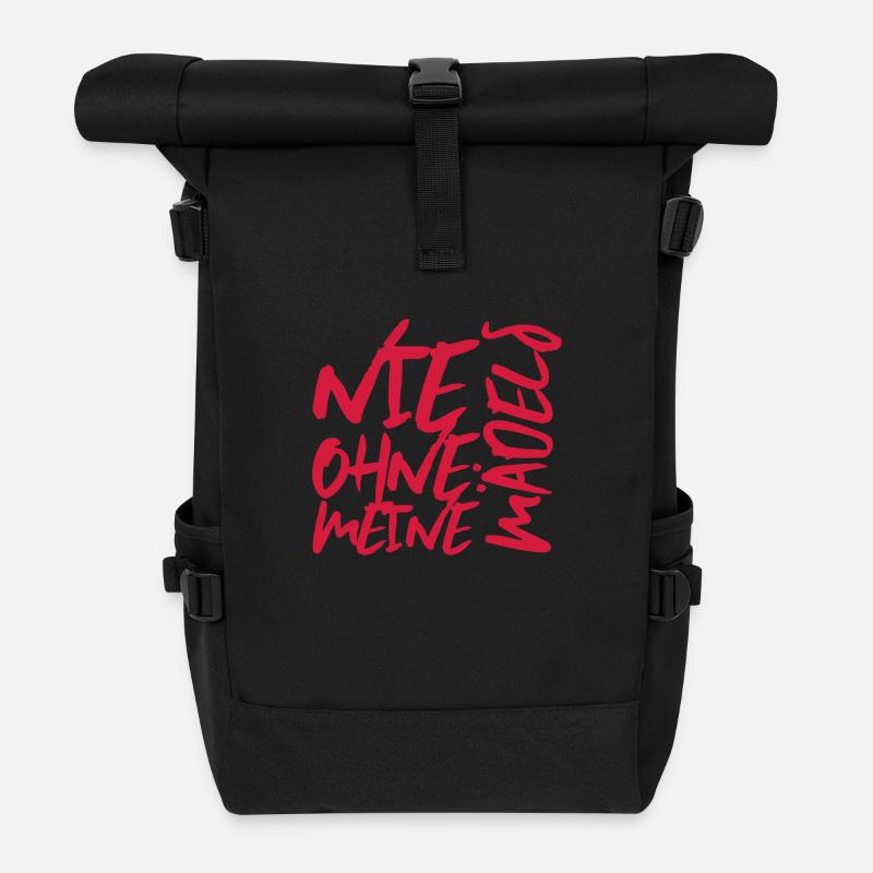 maedels nie ohne meine - Rolltop Rucksack - Schwarz