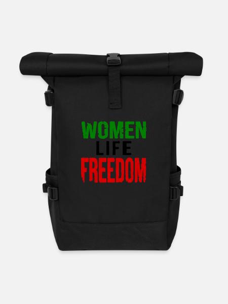 Women life freedom iran - Rolltop Rucksack - Schwarz