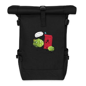 Knock salad - Roll Top Backpack - black - Front