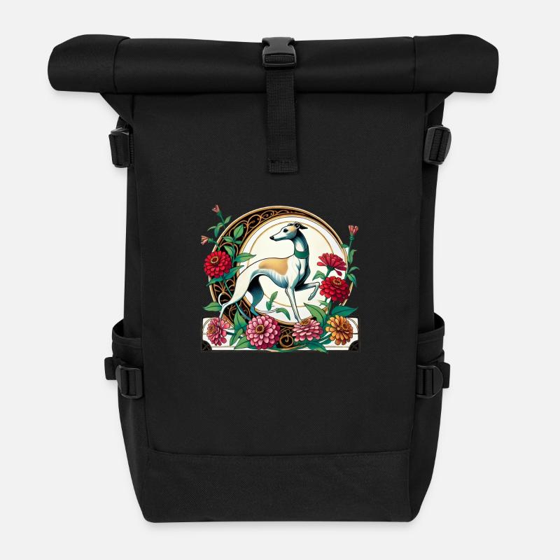 Whippet - Sac à dos roll top - noir