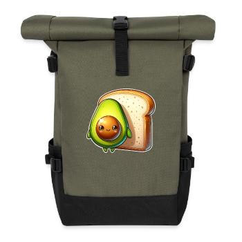Avocado Toast - Rolltop Rucksack - Olive/Schwarz - Vorne