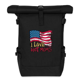 Design for those who love humor - Roll Top Backpack - black - Front
