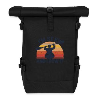 Drôle de dicton pour les amateurs de kayak - Sac à dos roll top - noir - Devant