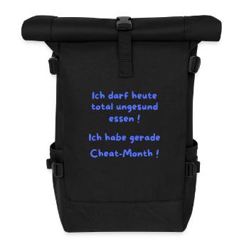 I Just Have Cheat Month - Roll Top Backpack - black - Front
