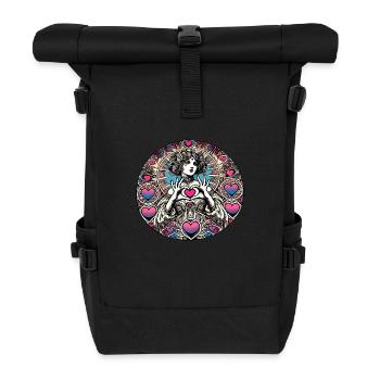 Valentine's day Goddess - Roll Top Backpack - black - Front