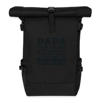Dad, we tried to find the best one for you - Roll Top Backpack - black - Front