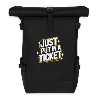 Technical Support Computer - Roll Top Backpack - black - Front