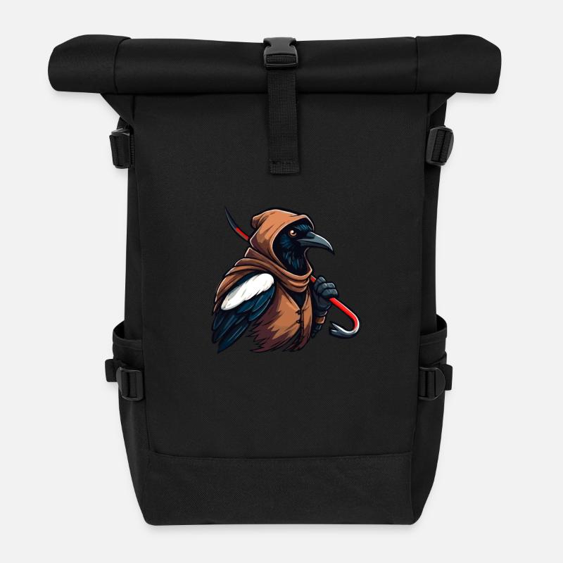 Pie voleuse - Sac à dos roll top - noir