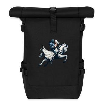 Knight in shining armor - Roll Top Backpack - black - Front