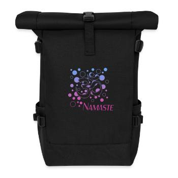 Namaste - Rolltop Rucksack - Schwarz - Vorne
