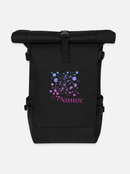 Namaste - Rolltop Rucksack - Schwarz