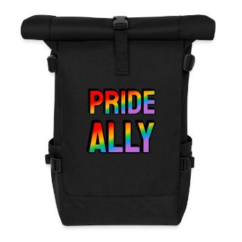 Pride ally - Roll Top Backpack - black - Front