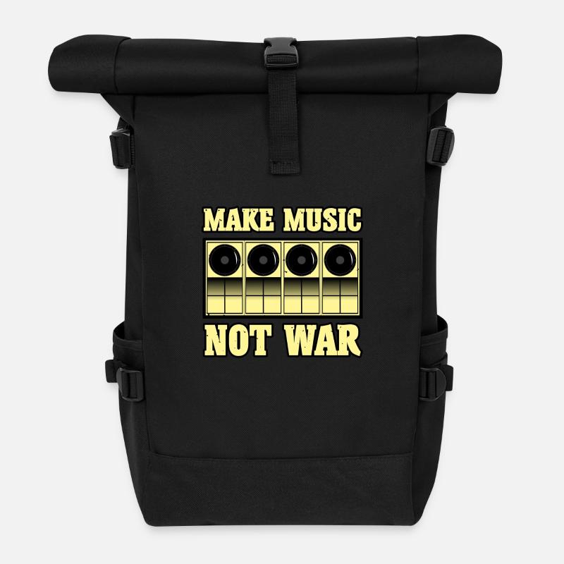 Fait de la musique - Sac à dos roll top - noir