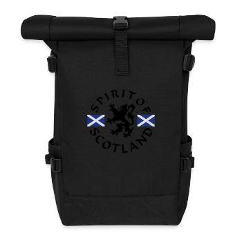Spirit-of-Scotland - Roll Top Backpack - black - Front