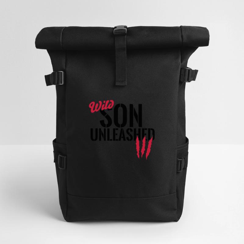 Wild son unleashed Roll Top Backpack