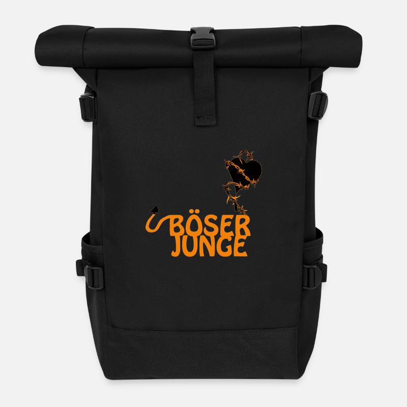 böser junge - Rolltop Rucksack - Schwarz