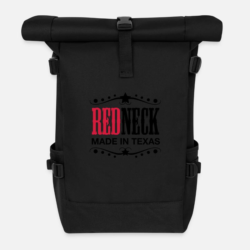 Redneck - Made in Texas - Rolltop Rucksack - Schwarz