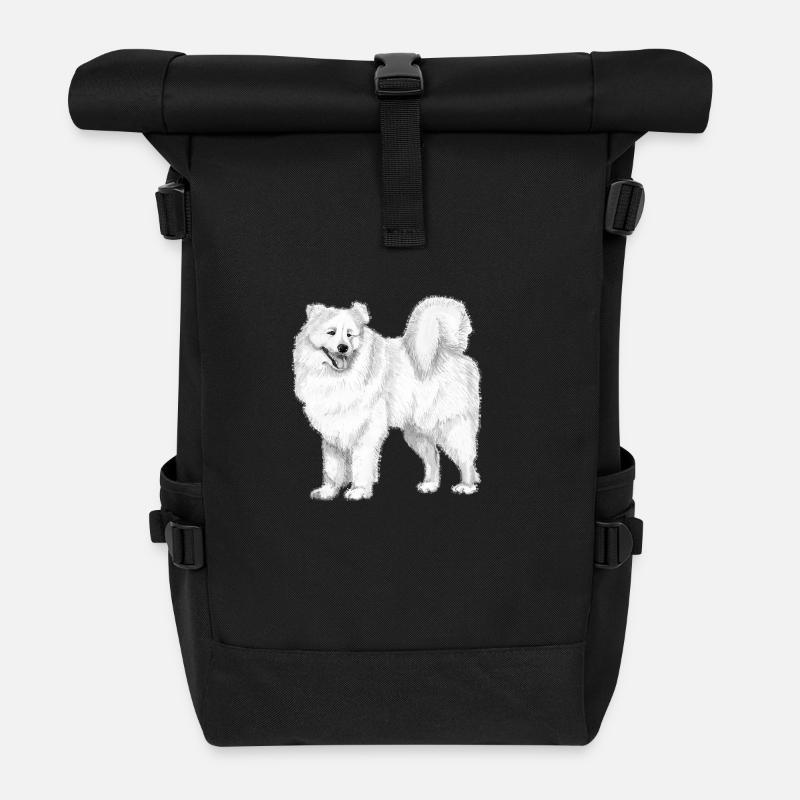 samoyède - Sac à dos roll top - noir