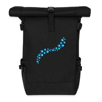 Bubbles Design - Roll Top Backpack - black - Front