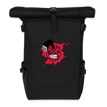 Angry cherry - Rolltop Rucksack - Schwarz - Vorne