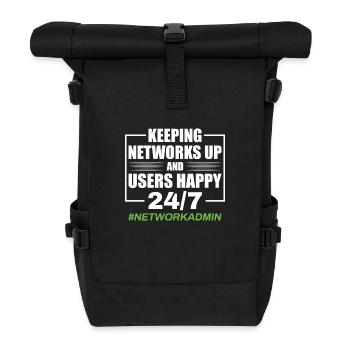 Network Administrator Network Engineer - Roll Top Backpack - black - Front