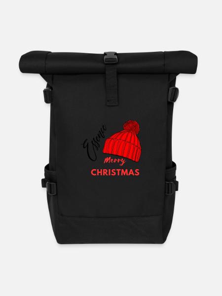 Weihnachts Essence - Rolltop Rucksack - Schwarz