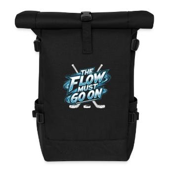 Hockey Love – The Flow Continues - Roll Top Backpack - black - Front
