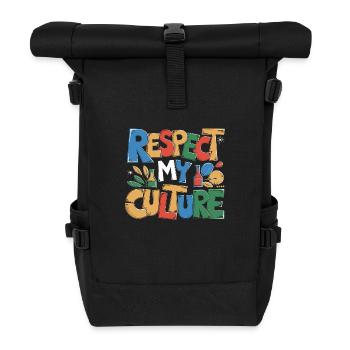 Célébrer la culture du thé fermenté - Sac à dos roll top - noir - Devant