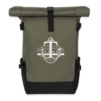 Titanic ancre et bateau - Sac à dos roll top - olive/noir - Devant