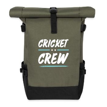 Cricket Crew - Rolltop Rucksack - Olive/Schwarz - Vorne