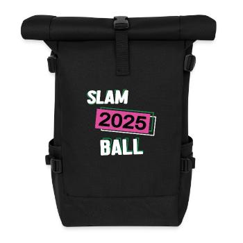 Slamball 2025 Slamballerin Slamballspielerin - Rolltop Rucksack - Schwarz - Vorne