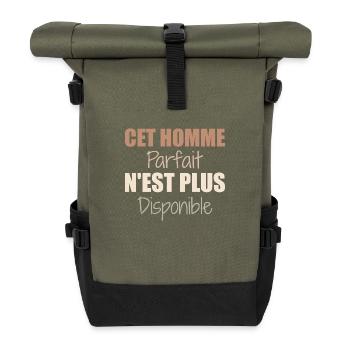 This perfect man is no longer available as a couple - Roll Top Backpack - olive/black - Front