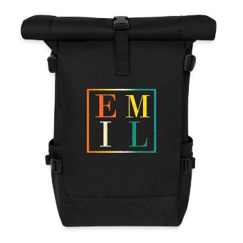 Emil - Roll Top Backpack - black - Front