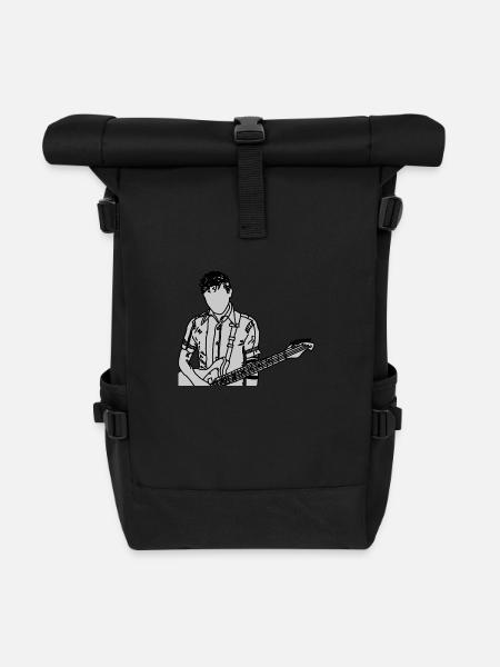 Guitar - Roll Top Backpack - black