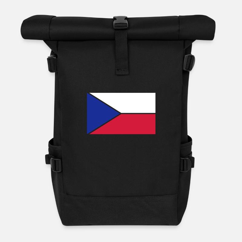 tschechien_50 - Rolltop Rucksack - Schwarz