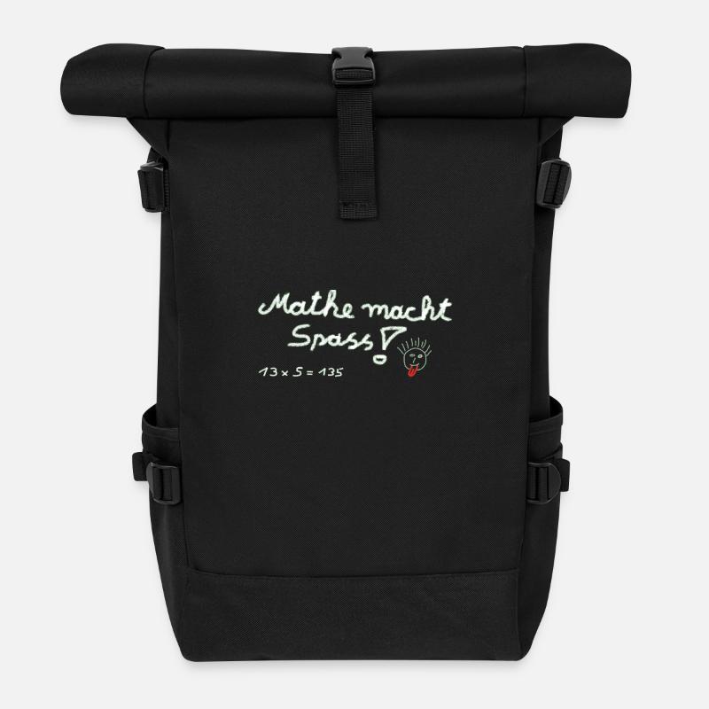 Mathe macht Spass ! - Rolltop Rucksack - Schwarz