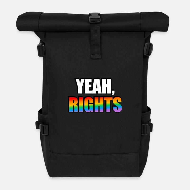 Ja Rechte LGBT Pride - Rolltop Rucksack - Schwarz