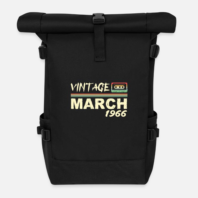 März 1966 - März 1966 - Rolltop Rucksack - Schwarz