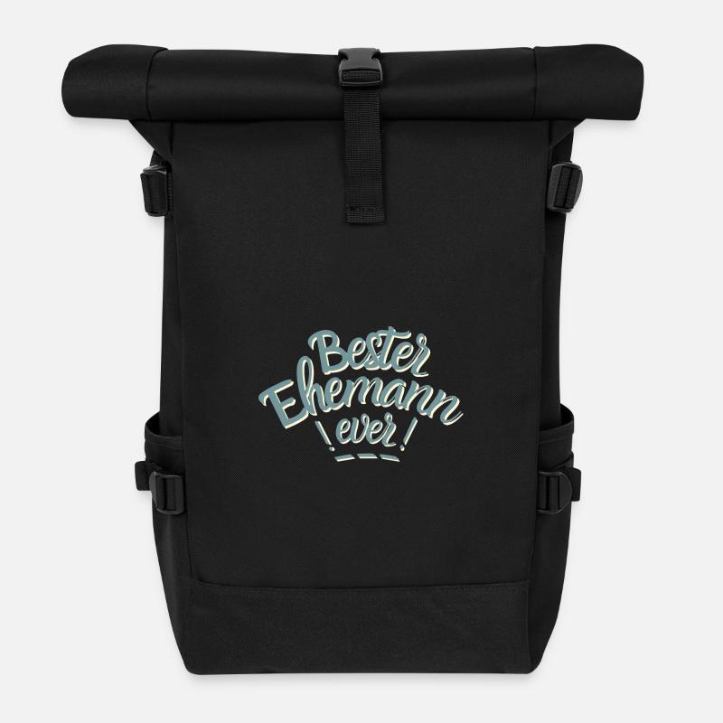 Der beste Ehemann der Welt. Bester Ehemann ever! - Rolltop Rucksack - Schwarz