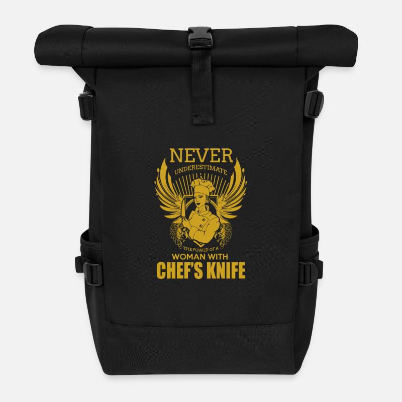 köchin - Rolltop Rucksack - Schwarz