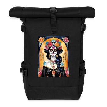 LA CATRINA DELUXE - Sac à dos roll top - noir - Devant